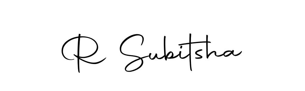 Make a short R Subitsha signature style. Manage your documents anywhere anytime using Autography-DOLnW. Create and add eSignatures, submit forms, share and send files easily. R Subitsha signature style 10 images and pictures png