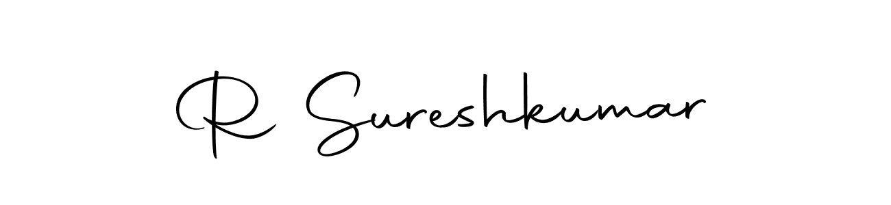 How to make R Sureshkumar name signature. Use Autography-DOLnW style for creating short signs online. This is the latest handwritten sign. R Sureshkumar signature style 10 images and pictures png