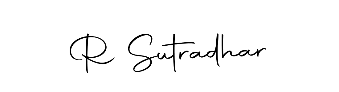 The best way (Autography-DOLnW) to make a short signature is to pick only two or three words in your name. The name R Sutradhar include a total of six letters. For converting this name. R Sutradhar signature style 10 images and pictures png