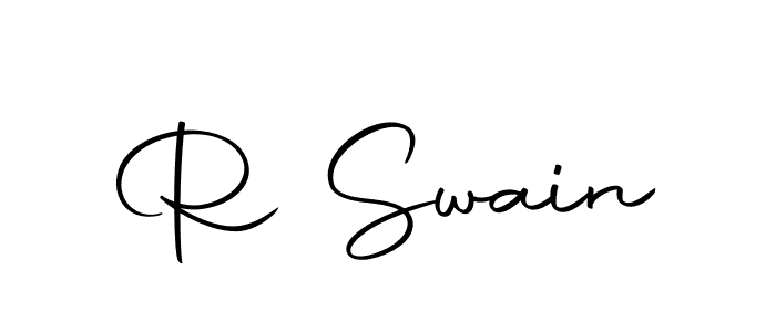 Use a signature maker to create a handwritten signature online. With this signature software, you can design (Autography-DOLnW) your own signature for name R Swain. R Swain signature style 10 images and pictures png