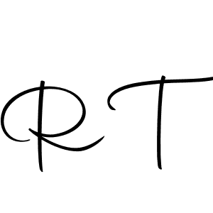 Design your own signature with our free online signature maker. With this signature software, you can create a handwritten (Autography-DOLnW) signature for name R T. R T signature style 10 images and pictures png