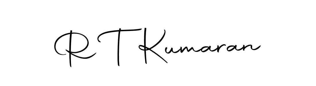 Similarly Autography-DOLnW is the best handwritten signature design. Signature creator online .You can use it as an online autograph creator for name R T Kumaran. R T Kumaran signature style 10 images and pictures png