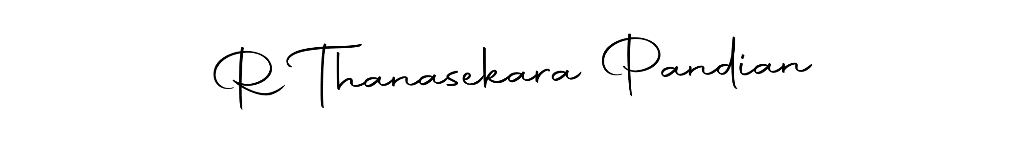The best way (Autography-DOLnW) to make a short signature is to pick only two or three words in your name. The name R Thanasekara Pandian include a total of six letters. For converting this name. R Thanasekara Pandian signature style 10 images and pictures png