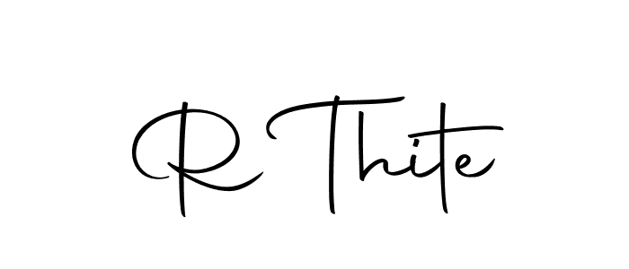 Make a beautiful signature design for name R Thite. Use this online signature maker to create a handwritten signature for free. R Thite signature style 10 images and pictures png