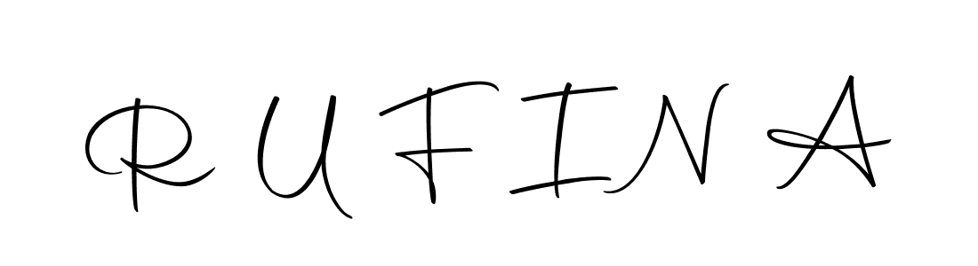 Also we have R U F I N A name is the best signature style. Create professional handwritten signature collection using Autography-DOLnW autograph style. R U F I N A signature style 10 images and pictures png