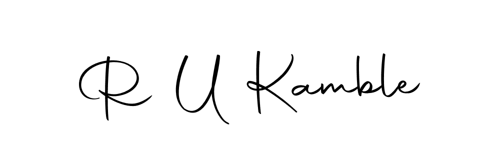 Also we have R U Kamble name is the best signature style. Create professional handwritten signature collection using Autography-DOLnW autograph style. R U Kamble signature style 10 images and pictures png