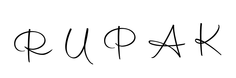 The best way (Autography-DOLnW) to make a short signature is to pick only two or three words in your name. The name R U P A K include a total of six letters. For converting this name. R U P A K signature style 10 images and pictures png