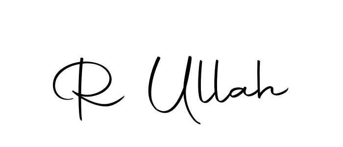 You can use this online signature creator to create a handwritten signature for the name R Ullah. This is the best online autograph maker. R Ullah signature style 10 images and pictures png