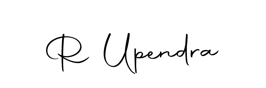 Create a beautiful signature design for name R Upendra. With this signature (Autography-DOLnW) fonts, you can make a handwritten signature for free. R Upendra signature style 10 images and pictures png