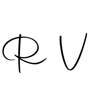 R V stylish signature style. Best Handwritten Sign (Autography-DOLnW) for my name. Handwritten Signature Collection Ideas for my name R V. R V signature style 10 images and pictures png