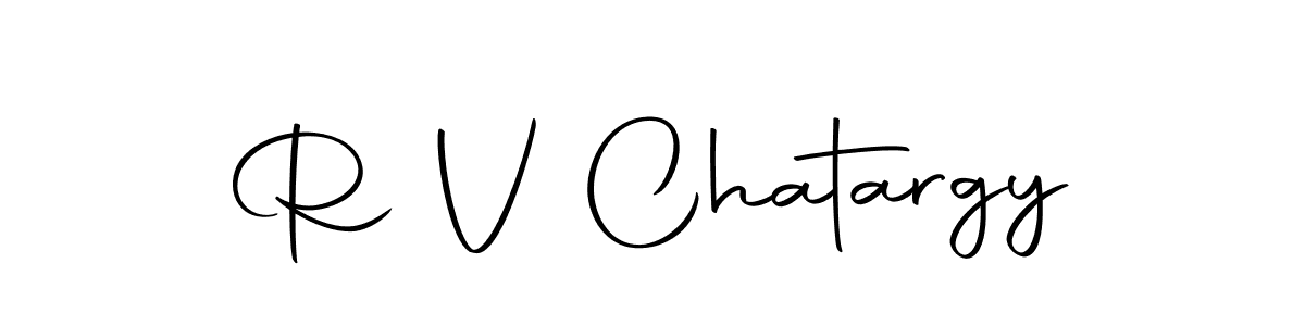 The best way (Autography-DOLnW) to make a short signature is to pick only two or three words in your name. The name R V Chatargy include a total of six letters. For converting this name. R V Chatargy signature style 10 images and pictures png