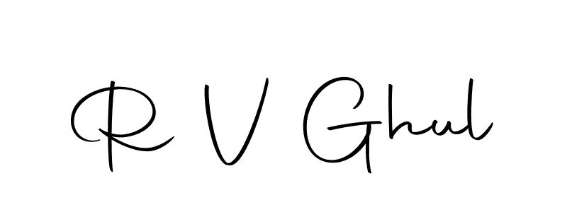 Design your own signature with our free online signature maker. With this signature software, you can create a handwritten (Autography-DOLnW) signature for name R V Ghul. R V Ghul signature style 10 images and pictures png