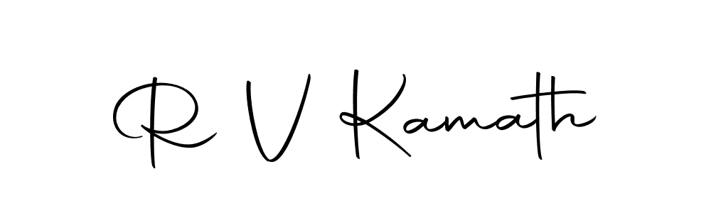 The best way (Autography-DOLnW) to make a short signature is to pick only two or three words in your name. The name R V Kamath include a total of six letters. For converting this name. R V Kamath signature style 10 images and pictures png