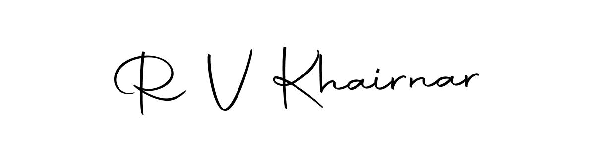 Design your own signature with our free online signature maker. With this signature software, you can create a handwritten (Autography-DOLnW) signature for name R V Khairnar. R V Khairnar signature style 10 images and pictures png