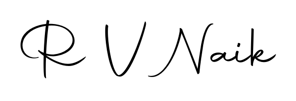 The Autography-DOLnW handwriting style adds charm and authenticity to name R V Naik. A wonderful choice for personal thank-you notes. R V Naik signature style 10 images and pictures png