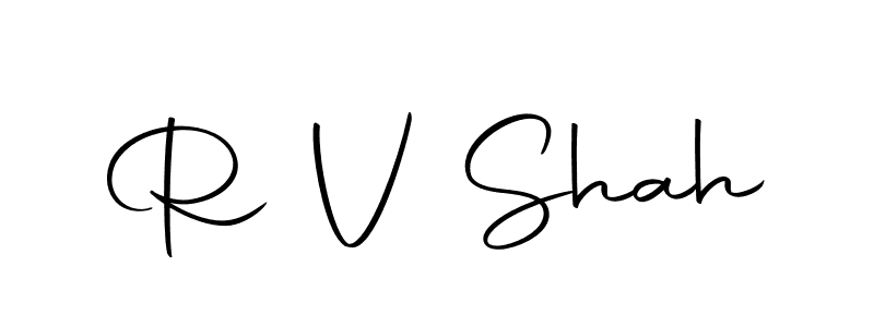 How to make R V Shah signature? Autography-DOLnW is a professional autograph style. Create handwritten signature for R V Shah name. R V Shah signature style 10 images and pictures png