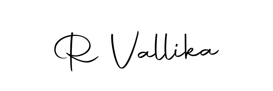 Autography-DOLnW is a professional signature style that is perfect for those who want to add a touch of class to their signature. It is also a great choice for those who want to make their signature more unique. Get R Vallika name to fancy signature for free. R Vallika signature style 10 images and pictures png