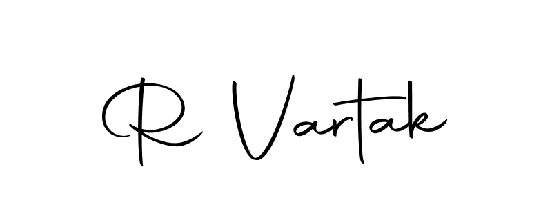 Here are the top 10 professional signature styles for the name R Vartak. These are the best autograph styles you can use for your name. R Vartak signature style 10 images and pictures png