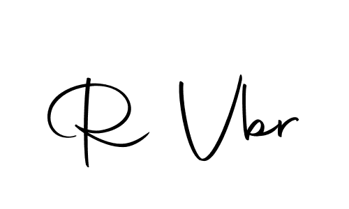 Create a beautiful signature design for name R Vbr. With this signature (Autography-DOLnW) fonts, you can make a handwritten signature for free. R Vbr signature style 10 images and pictures png