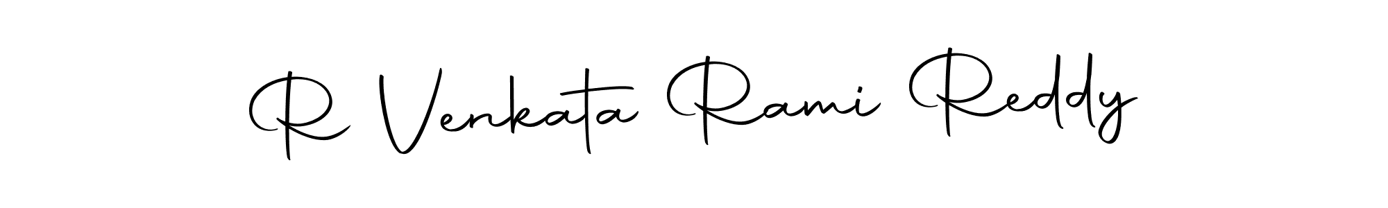 Use a signature maker to create a handwritten signature online. With this signature software, you can design (Autography-DOLnW) your own signature for name R Venkata Rami Reddy. R Venkata Rami Reddy signature style 10 images and pictures png