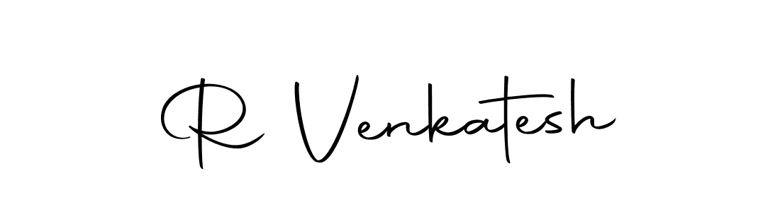 Use a signature maker to create a handwritten signature online. With this signature software, you can design (Autography-DOLnW) your own signature for name R Venkatesh. R Venkatesh signature style 10 images and pictures png