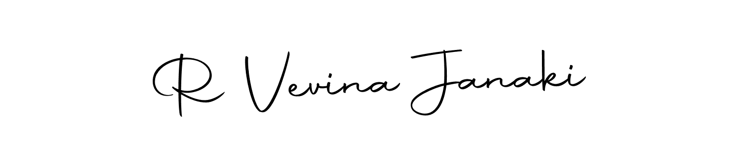 if you are searching for the best signature style for your name R Vevina Janaki. so please give up your signature search. here we have designed multiple signature styles  using Autography-DOLnW. R Vevina Janaki signature style 10 images and pictures png