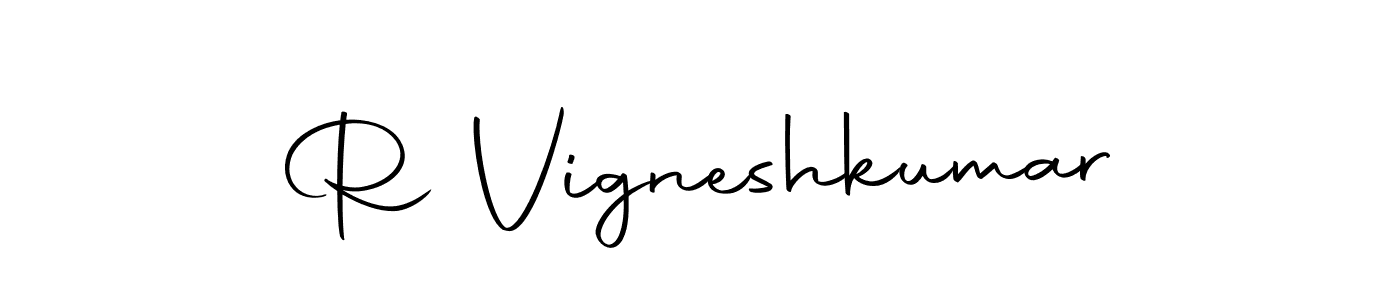 Design your own signature with our free online signature maker. With this signature software, you can create a handwritten (Autography-DOLnW) signature for name R Vigneshkumar. R Vigneshkumar signature style 10 images and pictures png