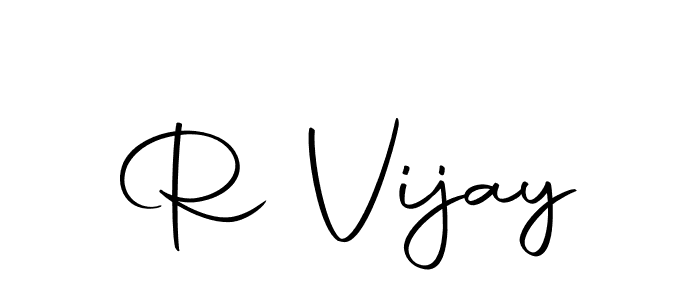 R Vijay stylish signature style. Best Handwritten Sign (Autography-DOLnW) for my name. Handwritten Signature Collection Ideas for my name R Vijay. R Vijay signature style 10 images and pictures png