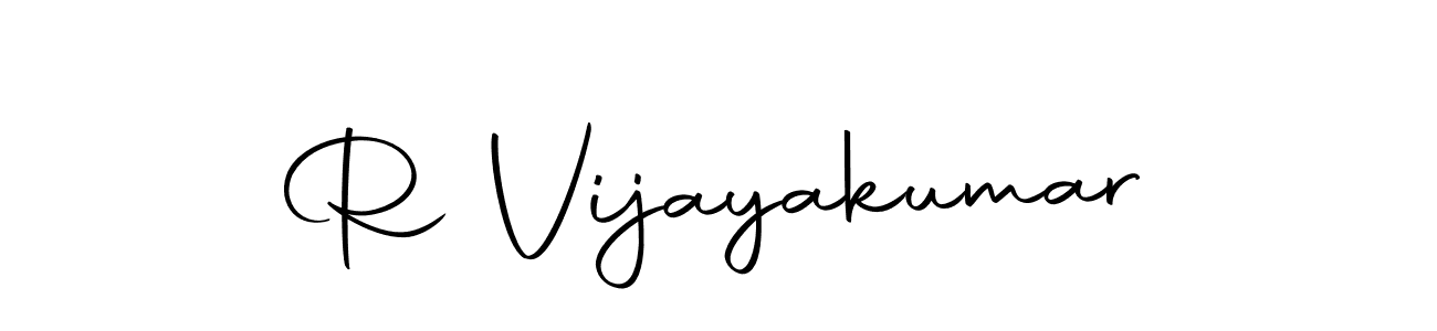 The best way (Autography-DOLnW) to make a short signature is to pick only two or three words in your name. The name R Vijayakumar include a total of six letters. For converting this name. R Vijayakumar signature style 10 images and pictures png