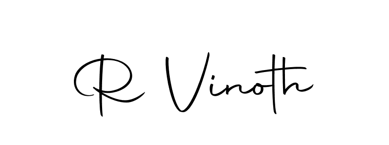 Here are the top 10 professional signature styles for the name R Vinoth. These are the best autograph styles you can use for your name. R Vinoth signature style 10 images and pictures png