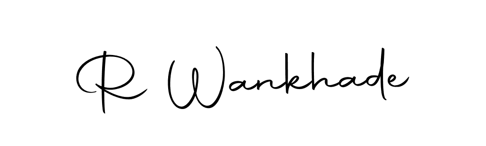 Create a beautiful signature design for name R Wankhade. With this signature (Autography-DOLnW) fonts, you can make a handwritten signature for free. R Wankhade signature style 10 images and pictures png