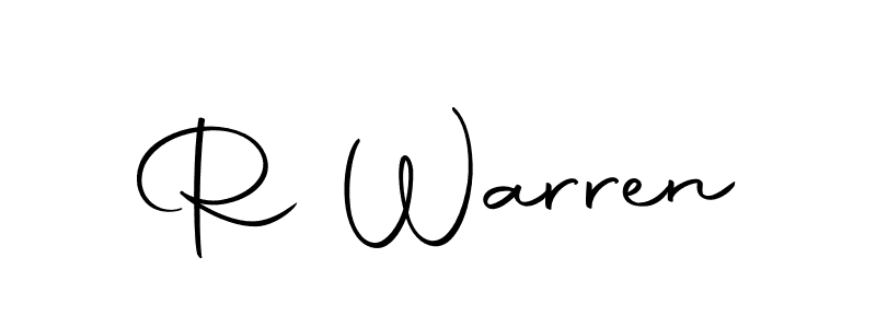 You should practise on your own different ways (Autography-DOLnW) to write your name (R Warren) in signature. don't let someone else do it for you. R Warren signature style 10 images and pictures png