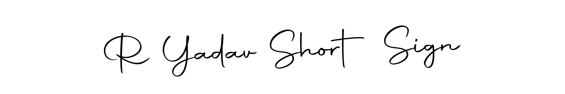 You can use this online signature creator to create a handwritten signature for the name R Yadav Short Sign. This is the best online autograph maker. R Yadav Short Sign signature style 10 images and pictures png