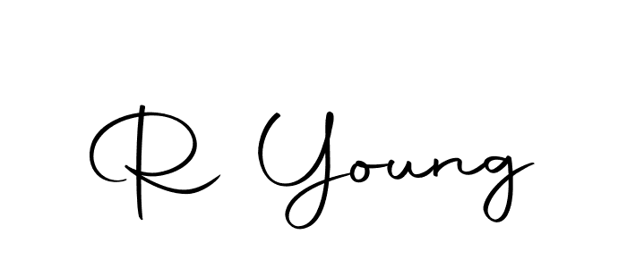 Design your own signature with our free online signature maker. With this signature software, you can create a handwritten (Autography-DOLnW) signature for name R Young. R Young signature style 10 images and pictures png