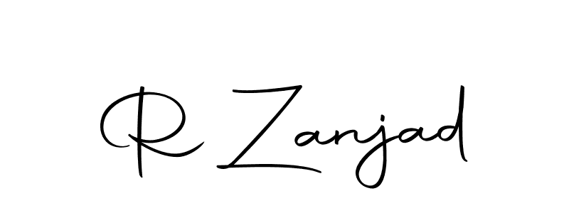 Use a signature maker to create a handwritten signature online. With this signature software, you can design (Autography-DOLnW) your own signature for name R Zanjad. R Zanjad signature style 10 images and pictures png