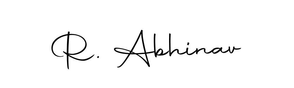 Use a signature maker to create a handwritten signature online. With this signature software, you can design (Autography-DOLnW) your own signature for name R. Abhinav. R. Abhinav signature style 10 images and pictures png