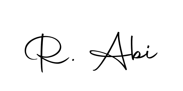 Create a beautiful signature design for name R. Abi. With this signature (Autography-DOLnW) fonts, you can make a handwritten signature for free. R. Abi signature style 10 images and pictures png