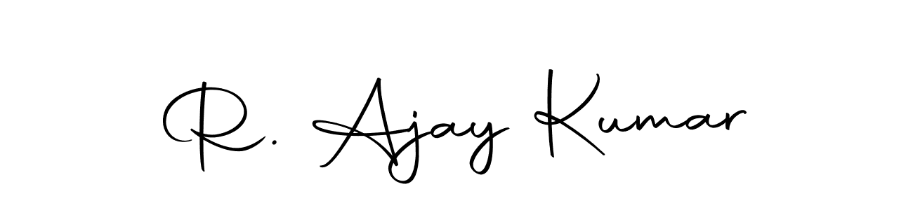 Autography-DOLnW is a professional signature style that is perfect for those who want to add a touch of class to their signature. It is also a great choice for those who want to make their signature more unique. Get R. Ajay Kumar name to fancy signature for free. R. Ajay Kumar signature style 10 images and pictures png