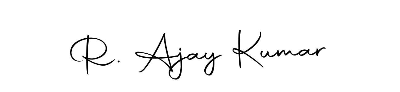 This is the best signature style for the R. Ajay Kumar name. Also you like these signature font (Autography-DOLnW). Mix name signature. R. Ajay Kumar signature style 10 images and pictures png