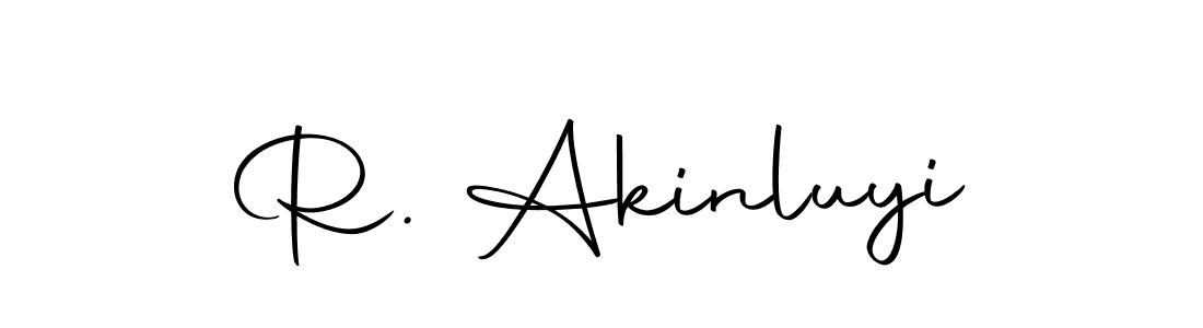 The best way (Autography-DOLnW) to make a short signature is to pick only two or three words in your name. The name R. Akinluyi include a total of six letters. For converting this name. R. Akinluyi signature style 10 images and pictures png