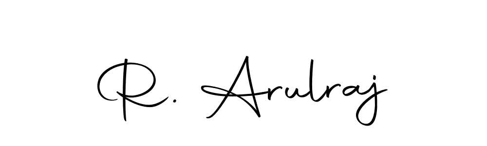 Use a signature maker to create a handwritten signature online. With this signature software, you can design (Autography-DOLnW) your own signature for name R. Arulraj. R. Arulraj signature style 10 images and pictures png