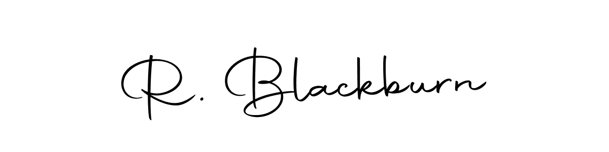 The best way (Autography-DOLnW) to make a short signature is to pick only two or three words in your name. The name R. Blackburn include a total of six letters. For converting this name. R. Blackburn signature style 10 images and pictures png