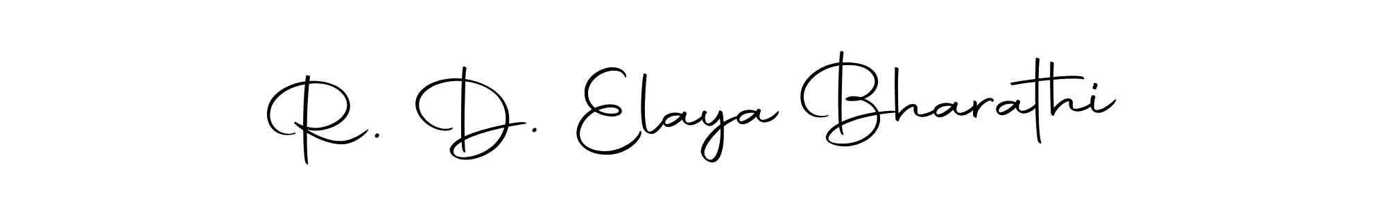 Make a short R. D. Elaya Bharathi signature style. Manage your documents anywhere anytime using Autography-DOLnW. Create and add eSignatures, submit forms, share and send files easily. R. D. Elaya Bharathi signature style 10 images and pictures png