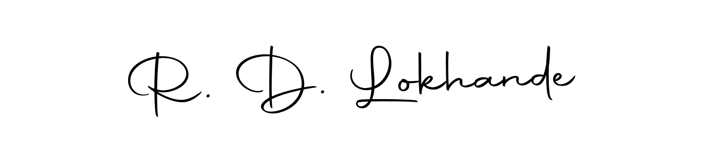 R. D. Lokhande stylish signature style. Best Handwritten Sign (Autography-DOLnW) for my name. Handwritten Signature Collection Ideas for my name R. D. Lokhande. R. D. Lokhande signature style 10 images and pictures png