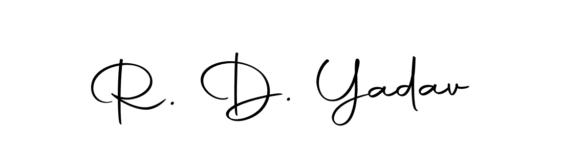 You should practise on your own different ways (Autography-DOLnW) to write your name (R. D. Yadav) in signature. don't let someone else do it for you. R. D. Yadav signature style 10 images and pictures png