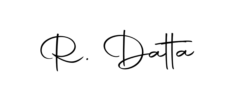 Design your own signature with our free online signature maker. With this signature software, you can create a handwritten (Autography-DOLnW) signature for name R. Datta. R. Datta signature style 10 images and pictures png