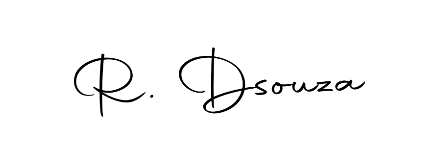 You should practise on your own different ways (Autography-DOLnW) to write your name (R. Dsouza) in signature. don't let someone else do it for you. R. Dsouza signature style 10 images and pictures png
