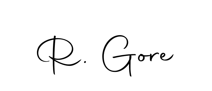 Design your own signature with our free online signature maker. With this signature software, you can create a handwritten (Autography-DOLnW) signature for name R. Gore. R. Gore signature style 10 images and pictures png