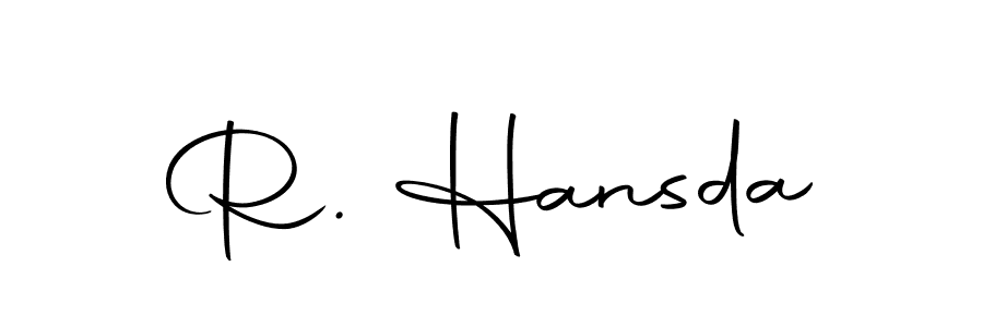 Make a beautiful signature design for name R. Hansda. Use this online signature maker to create a handwritten signature for free. R. Hansda signature style 10 images and pictures png