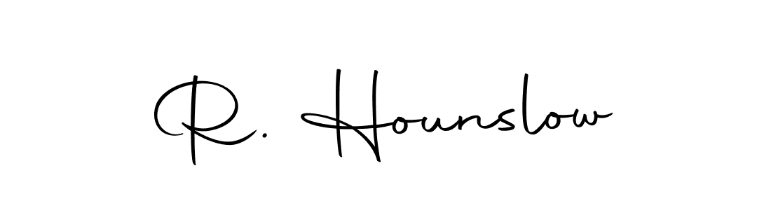 if you are searching for the best signature style for your name R. Hounslow. so please give up your signature search. here we have designed multiple signature styles  using Autography-DOLnW. R. Hounslow signature style 10 images and pictures png